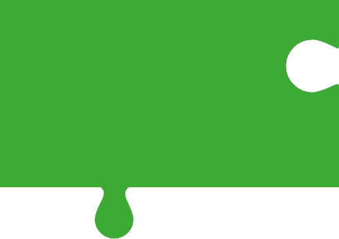 Puzzelteil grün