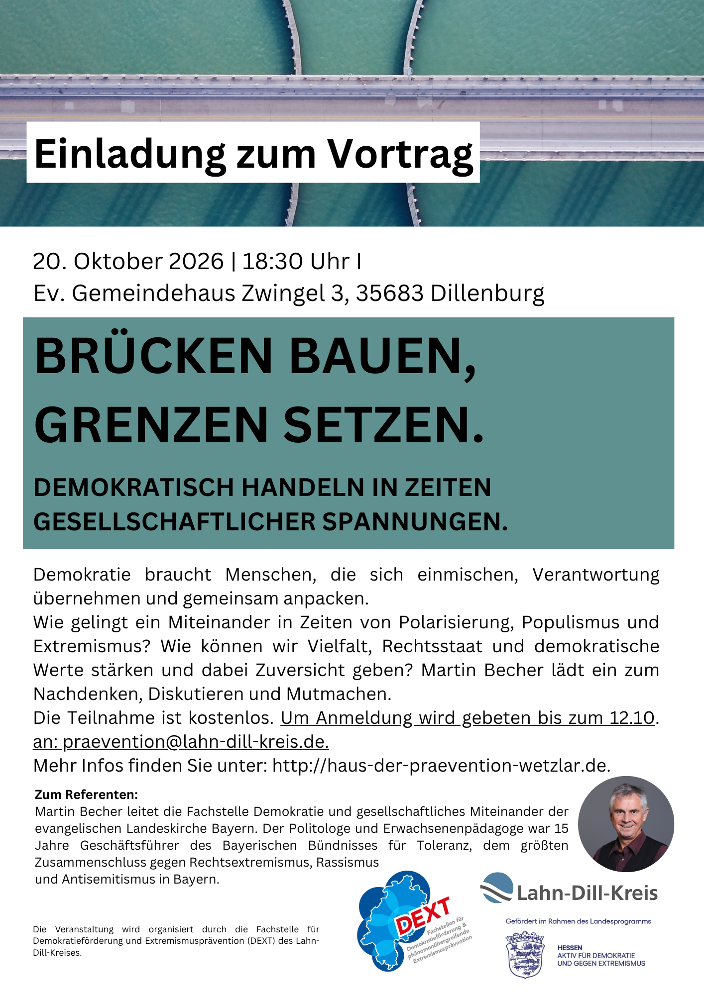 Flyer Martin Becher